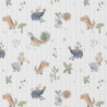 Printed Cotton CERADINO White / Green